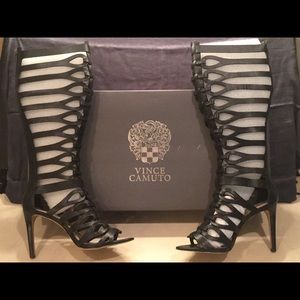 Vince Camuto Black Gladiator high heel sandals